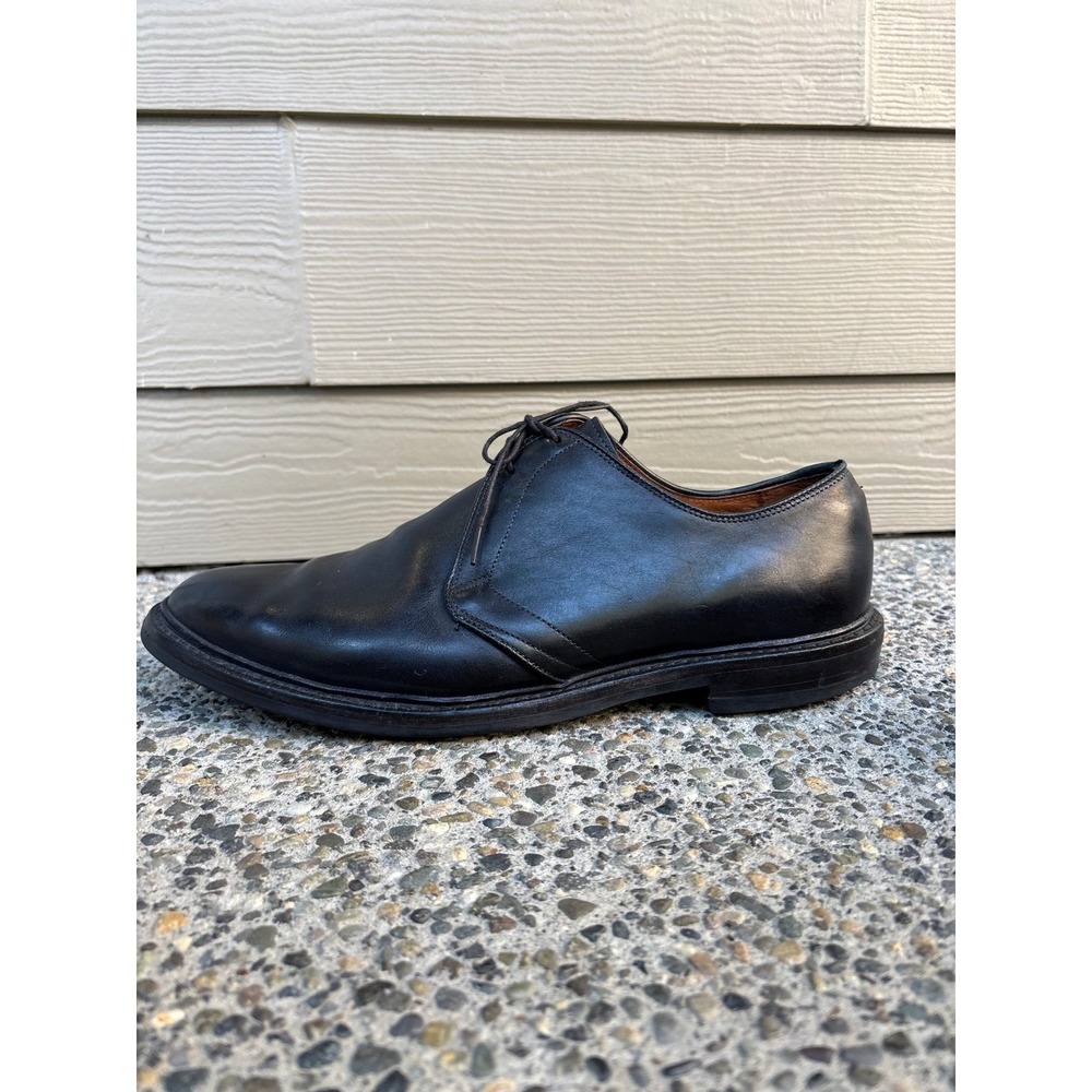 Allen Edmonds Black Leather Derby Shoes Dainite Rubber Soles Men's 12 E 4616 - Picture 3 of 11